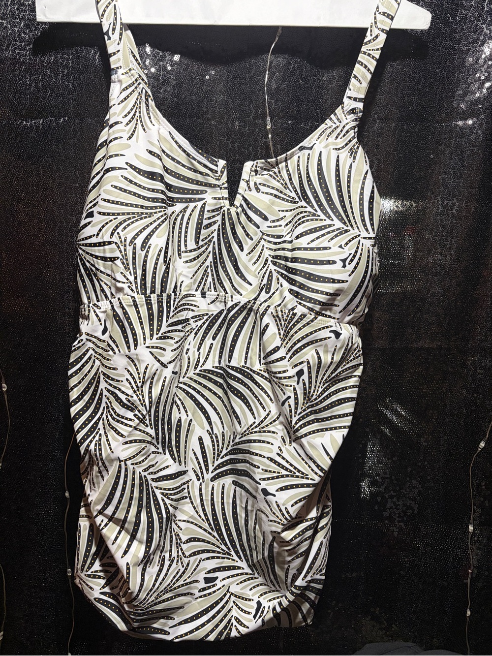 White green black Tankini TOP